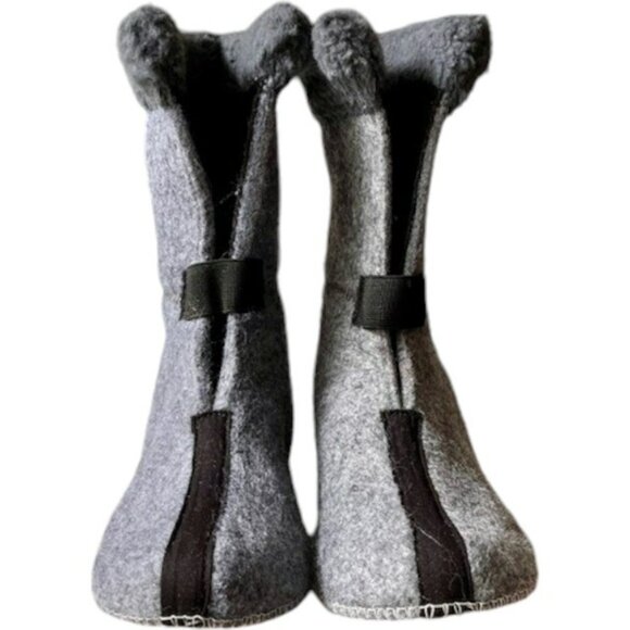 L.L. Bean Suede Winter Snow PAC Duck Boots with Liner #295601 - Blue - Kid 5 - Picture 10 of 13